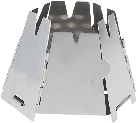 Réchaud à Bois Portable, Gril Extérieur en Acier Inoxydable, Réchaud De Camping Pliable, Réchaud De Camping écologique sans Combustible, Réchaud De Randonnée (D)