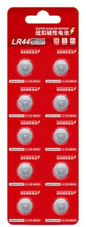 omiinitio Lot de 10/20 piles bouton alcalines LR44 1 5 V Puissance d'utilisation longue durée AG13 A76 pour montres électroniques jouets
