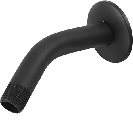 Gatuida Shower Arm with Flange Replacement Durable Stainless Steel Wall Mounted Shower Head Extender for Fixed Compact Practical Design for Long Term Use