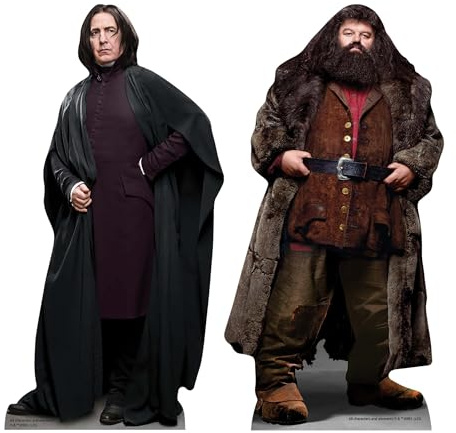 Star Cutouts SC4806 Snape & Hagrid Harry Potter Shelf Top Pack – Mini Cardboard Cutouts for Bedrooms, Displays & Collector Rooms – 31cm