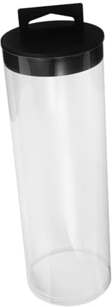 SOPOTUTU Boîte de Rangement Transparent Cylindrique pour Balles de Tennis et Pickleball Tube et Résistant pour Balles Organisateur Clair et Présentoir Pratique pour Badminton