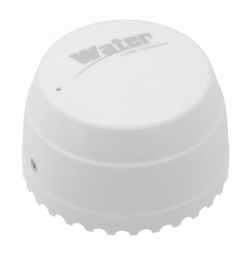 URPIZY Intelligenter Wasserleckmelder DC3V für Tuya ZigBee Smart Home mit Echtzeit-Überwachung, Alarmsignal bei Rohrbruch oder Überschwemmung, kompatibel mit Sprachassistent und automatis