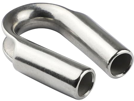 Dedales para cables de metal, dedales para cables de alambre – para tubos de cuerda de acero inoxidable | de seguridad para cable de alambre, de cuerda, herramienta de estantería