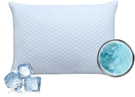 Deodar Almohada Viscoelástica Cervical Suave y Transpirable con Soporte para Cabeza y Cuello – 50x70 cm Blanco Espiral 1 Pieza