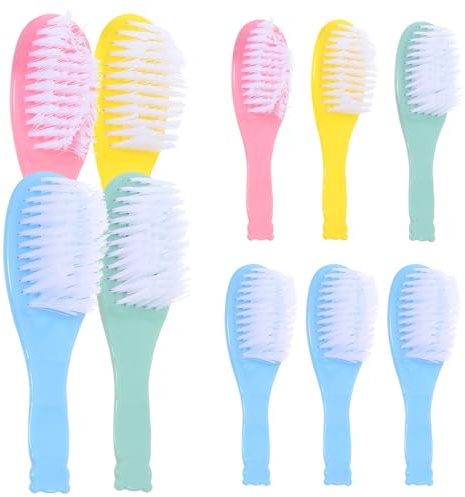 HOOTNEE 10pcs Hair Brush Soft Bristle Set for Newborn Grooming and Cradle Cap Care Gentle Massage