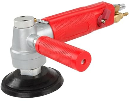 Strumenti pneumatici, Smerigliatrice Pneumatica A Getto D'acqua, Lucidatrice Per Pavimenti In Marmo, Pietra Di Giada, Levigatrice Per Lucidatura, 4300 Giri/min(Red)