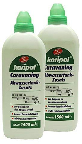 2 x 1500ml Caravaning Abwassertank-Zusatz für Camping, Wohnwagen und Wohnmobile