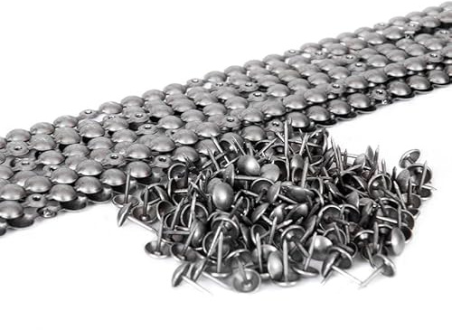 artapisserie.fr 10 Mètres Bandes de Clous Tapissier Aluminium Brossé 9,5mm
