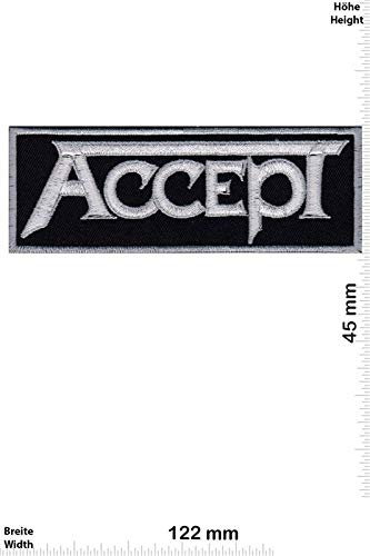 Accept Silver Heavy Metal Aufnäher Besticktes Patch zum Aufbügeln Applique