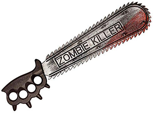 Boland 72267 - Kettensäge Zombie Killer, Länge 50 cm, Attrappe aus Kunststoff, Waffe, Kostüm, Zubehör, Karneval, Mottoparty, Halloween