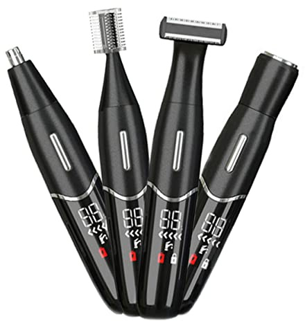 Naxdawon Elektrorasierer für Frauen, 4 in 1 Lady Shaver Bikini Trimmer Wiederaufladbarer Elektrorasierer Nass und Trocken Haarentfernung für Gesicht Augenbrauen Nase Finger Arme Beine Achselhöhlen