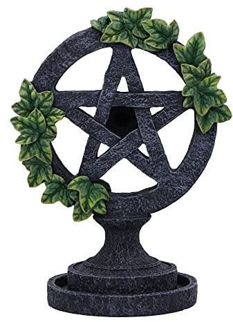 Nemesis Now Aged Pentagramm Rückfluss-Räuchergefäß, Grau, 19 cm