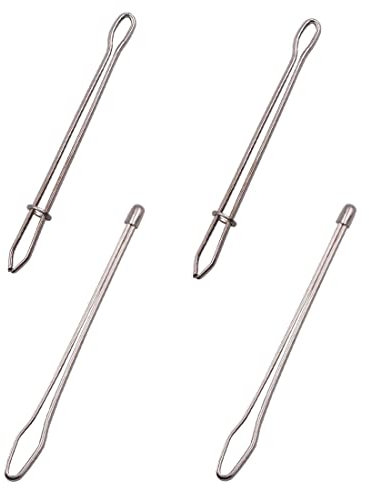 4 Stück Einfädler-Zangen - Stabile Stahlnadeln Zum Einfädeln Elastischer Kordeln Und Bänder - Praktisches Gewindewerkzeug Für Haushalt, Handwerk Und Diy-Projekte