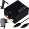 Retoo Convertidor de audio Wandler Adaptador convertidor analógico digital coaxial da Wandler Optisch auf auf Klinke 3,5 mm Cinch RCA Audio Stereo Converter Adaptador Toslink SPDIF Netzteil 5V