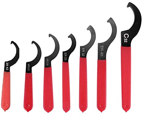 Mukudlt 7PCS Set di Chiavi Inglesi Antiscivolo Set di Chiavi Regolabili Set di Chiavi Universali Professionali con Impugnatura In Gomma
