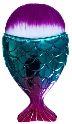 LA MAISON DES SULTANS - Pinceau Sirène Premium pour Maquillage et Masques visage – Idéal pour Application de Fond de teint et Blush, Design ergonomique unique, ultra-doux, facile à nettoyer