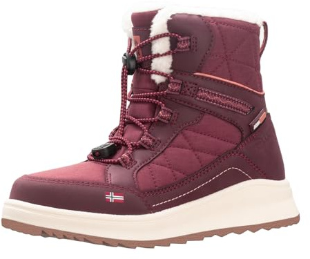 Trollkids Arendal Girls' Winter Boots, Redwood Dahlia, 10 UK Child