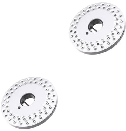 Hoement 2 Stück 48 licht Campingbeleuchtung Runde Dics-Lampe Außenbeleuchtung geführte Campinglaternen led-light led-lichter leuchter LED-Campinglampe Campingzelt Licht Silver