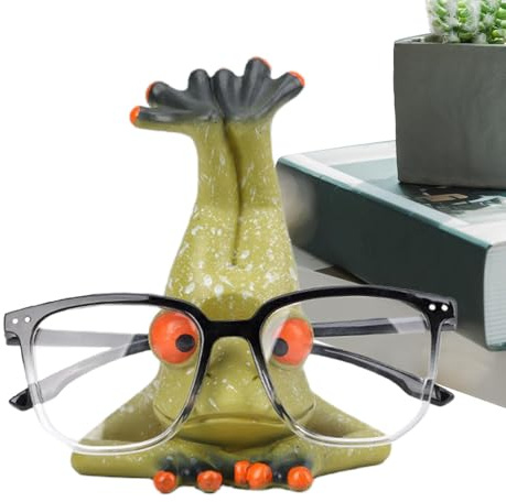 Brillenhalter aus Kunstharz, Cartoon-Figur, Sonnenbrillen-Präsentationsständer, kreativer Brillen-Halter, Schreibtisch-Nachttisch-Organizer, Harz-Konstruktion, Brille auf Schutz für Schreibtisch,