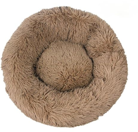SWZEC Fell-Freund Flauschiges Hundebett Wolke 7 - das Original (M-60CM,Dunkelbraun)