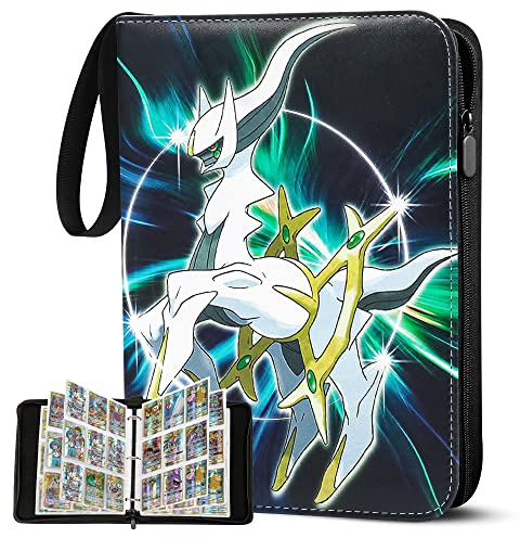 Herritozl Sammelalbum für Pokemon 900 Karten - 50 Seiten 9 Taschen Album | Groß Sammelkarten Album, Tragbar Wasserdicht PU Karten Halter, Sammelkartenalben Es ist das Geschenk für Kinder 50 Pcs