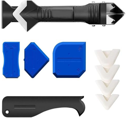 DOETYD 9 PCS Silicone Sealant Remover Tool Set for Caulking and Grout Finishing in Kitchen Bathroom