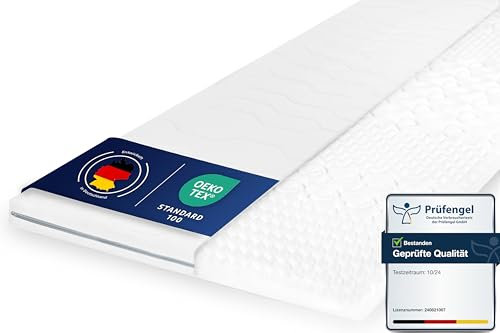 OnlyDreams – 6cm Matratzen Topper 180x200cm | ergonomischer 7-Zonen Kaltschaum | Härtegrad H2&H3 | rutschfest | Memory Effekt | optimaler Liegekomfort | atmungsaktiver, waschbarer Bezug | Oeko-TEX®