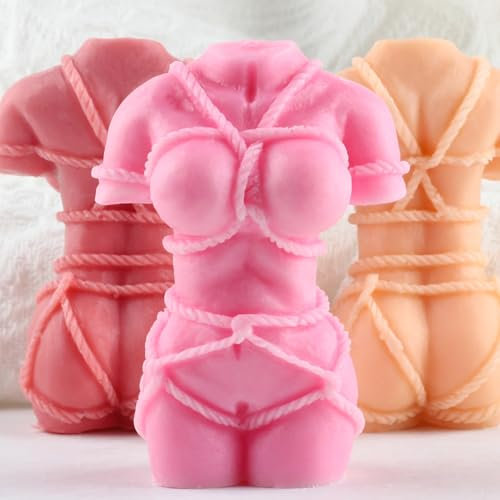 XIAOSHUI Körper Kerzenformen Frauenkörper Kerzenform Weiblicher Menschlicher Körper Silikon Kerzenformen Körper Harz Gießform Für Kerzenherstellung Epoxid Aromatherapie Gips Ton Handwerk