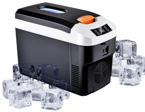 Generico Auto Freezer portatile | Frigorifero compatto per | Frigo per auto, dispositivo di raffreddamento elettrico per auto, frigorifero da 12 V, freddo e uso caldo
