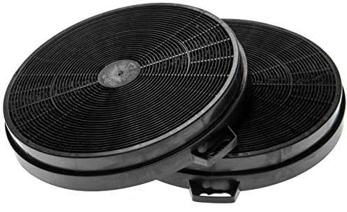 vhbw 2x Filtres à charbon actif compatible avec Viva VVA92E160, VVA62E150, VVA92E150, VVA92E120 hotte aspirante - 20,2 cm