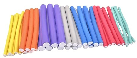 PACKOVE 42 Stück Teiliges Flexwickler für Haare Selbstdrehende Haarroller für Große Locken für Haartypen und Schadensfrei für Einsatz über Nacht Zufällige Farbe