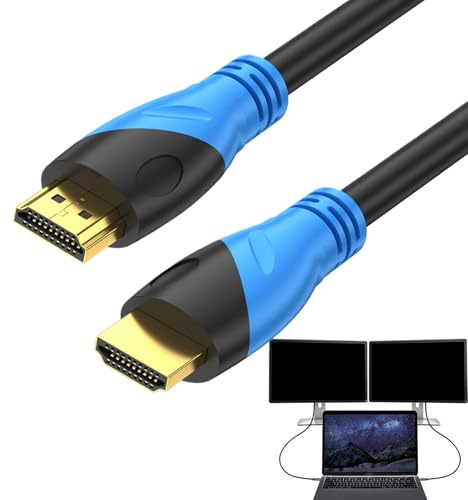 Genérico Cable 4K Adaptador para Ordenador | Cable De Alta Velocidad 60Hz 4K Para Portátiles, PC, Consolas, Proyectores Y Estaciones De Trabajo