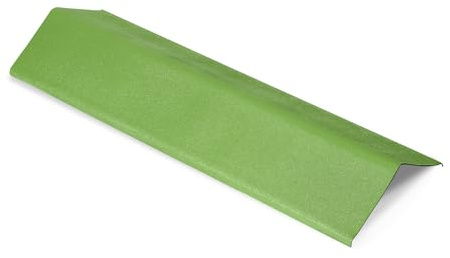 Onduline-Ortgangabschluss 4er Pack für Duro-S/Classic/SX,Base Platte,Ondalux,Easyline,Easyfix-Bitumenwellplatten Schwarz-Ortgangprofil-Rand-&Dachkantenschutz Nebengebäude 100x90x18cm (grün)
