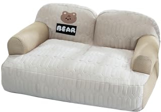 Galatée Cama Refrescante para Perros, Cama Ortopédica De Espuma, Funda Extraíble y Lavable, Sofá Cama para Mascotas con Laterales Acolchados, Cama Suave y Relajante para Gatos(M, Marrón)
