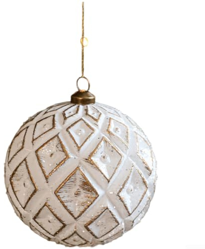 Colgante de adorno de copo de nieve de plástico con acabado mate y estilo vintage para árbol de Navidad y exhibiciones de temporada (A)