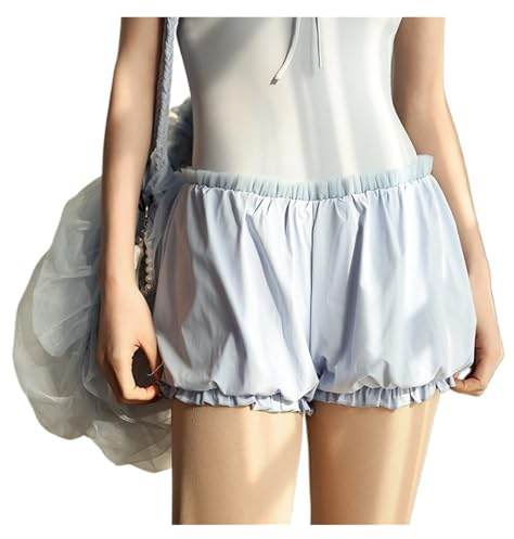 LuoAXINN Ropa de práctica Ballet, Ropa Gimnasia, Calentamiento silencioso, Sauna, Pantalones Cortos para Bailar(M)