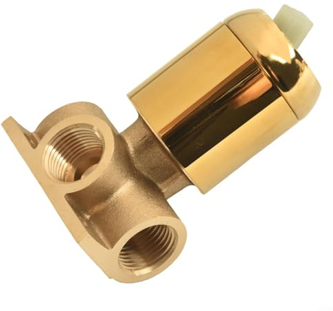 Valvola miscelatore manuale per il controllo dell'acqua calda e fredda, con struttura in ottone a leva singola e elegante finitura cromata per bagno doccia (oro)