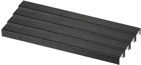 QUARKZMAN 20 Gauge Schmalband-Stahlklammern 7/16x1/3, 5000Stk verzinkter Stahl für pneumatische, elektrische Heftgeräte, Schwarz