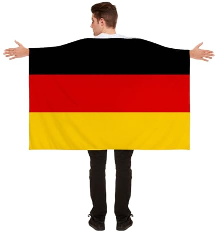 Bandiera della Germania, 90 × 150 cm, bandiera tedesca per gli appassionati di sport, calcio (D)