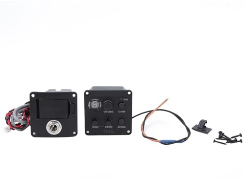Akustikgitarren Pickup mit Onboard Preamps, Equalizer, Soundloch Montage, Tonregelung und Stimmgerät - Kompakte Installation, Einfache Bedienung, Ideal für Akustikgitarren Spiele