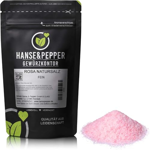 2kg Rosa Natursalz aus Pakistan bekannt als Himalaya Salz fein beste Qualität Gourmet wiederverschließbarer Beutel - Premium Serie