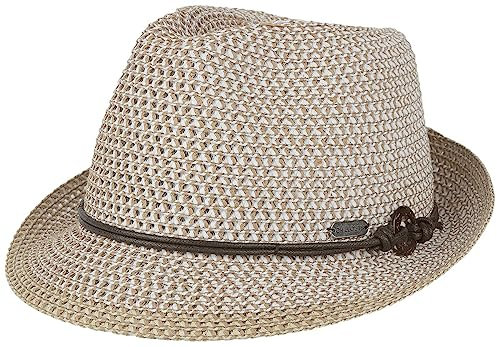 CHILLOUTS Rimini Hat - Damen Sonnenhut, Sommer Strohhut, Trilby, Leichter Sonnenschutz Hut, Schicker Strandhut, Adjustable, XS/S-M, weiß