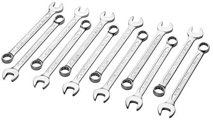 Jetech 9/16 Combination Wrench (12 Pack), SAE 12-Point Chrome Vanadium Steel Spanner, Industrial Grade with 15-Degree Offset, Sand Blasted Finish, Heat-Treated Forged Tool