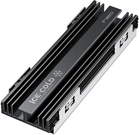 ineo M.2 heatsink 2280 SSD with Thermal Silicone pad for M.2 PCIE NVMe SSD [M16]