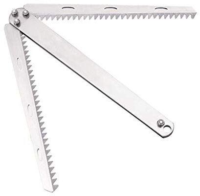 SHESSTILL Rasoir Pliant pour Plantes Aquatiques Coupe-Herbes enlevant Les Plantes Aquatiques Lame dentelée Coupe-Herbe de pêche en Acier Inoxydable