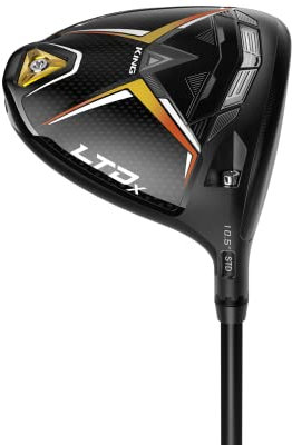 Cobra Golf 2022 LTDX Driver matt svart-guld fusion (herr, vänster hand, UST Helium Nanocore, Reg Flex, 10,5)