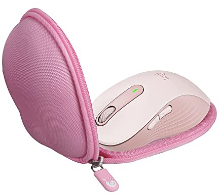 Hermitshell Funda rígida de viaje para mouse inalámbrico Logitech Signature M650 (rosa, funda para M650)