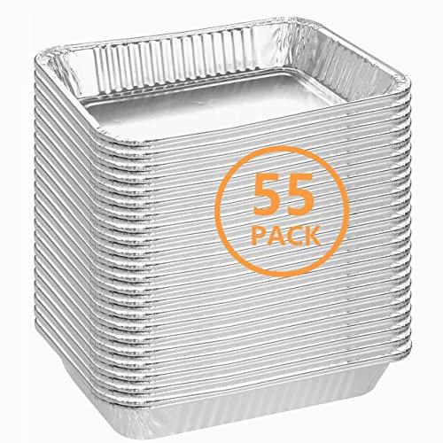 Firsgrill (55-pack ersätter Weber 6415 8,5 x 6 tum dropppanna fånga fettfoder kompatibel med de flesta grillar fånga fettbricka