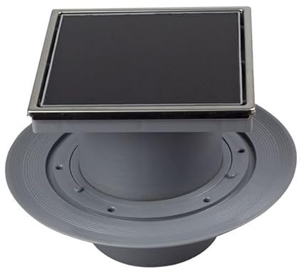 Pestan Confluo Vertical Black glass Duschablauf DN 50