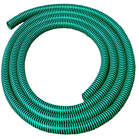 MegaHaustechnik Saugschlauch Spiralschlauch NW 19mm Innendurchmesser 3/4 Zoll, Länge 4 Meter, Druckschlauch Förderschlauch Pumpenschlauch Teichschlauch Bewässerung Schlauch grün